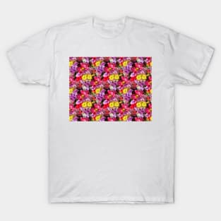 colorful game of flowers, flowers of many colors T-Shirt